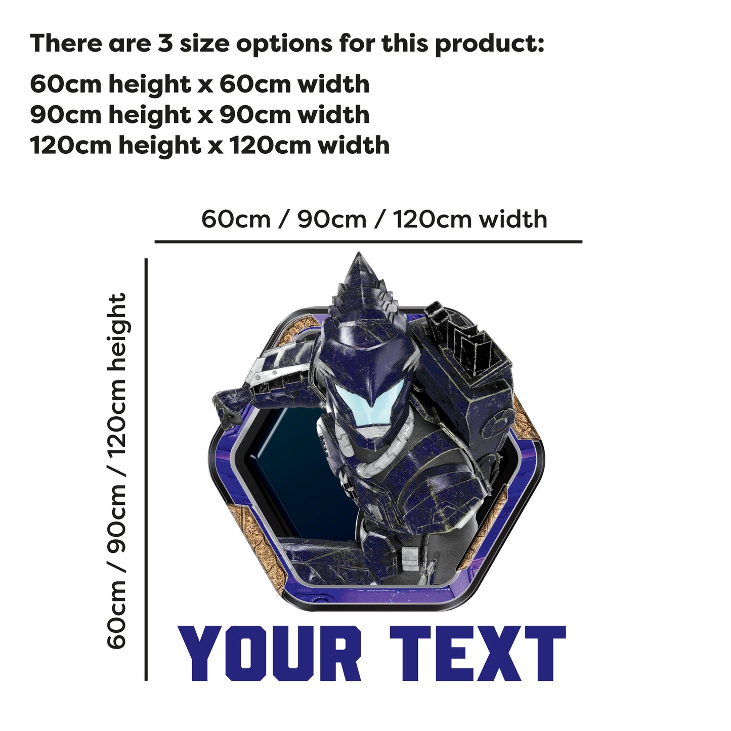 Armorsaurs Wall Sticker - Joon Badge Personalised Wall Art