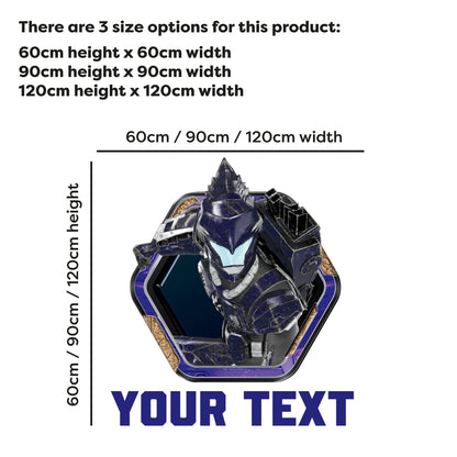 Armorsaurs Wall Sticker - Joon Badge Personalised Wall Art