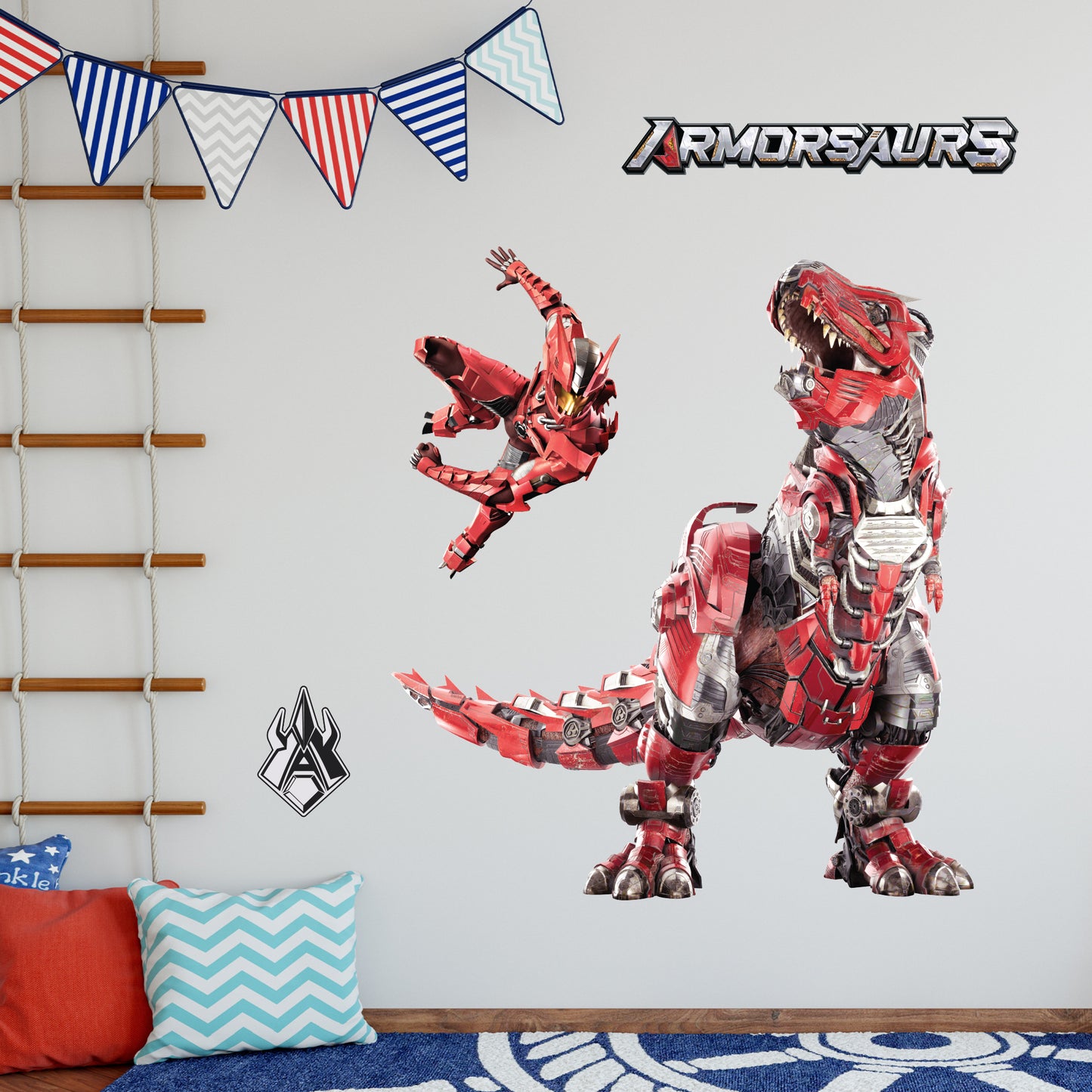 Armorsaurs Wall Sticker - Liam And Ajax Decal Set Wall Art