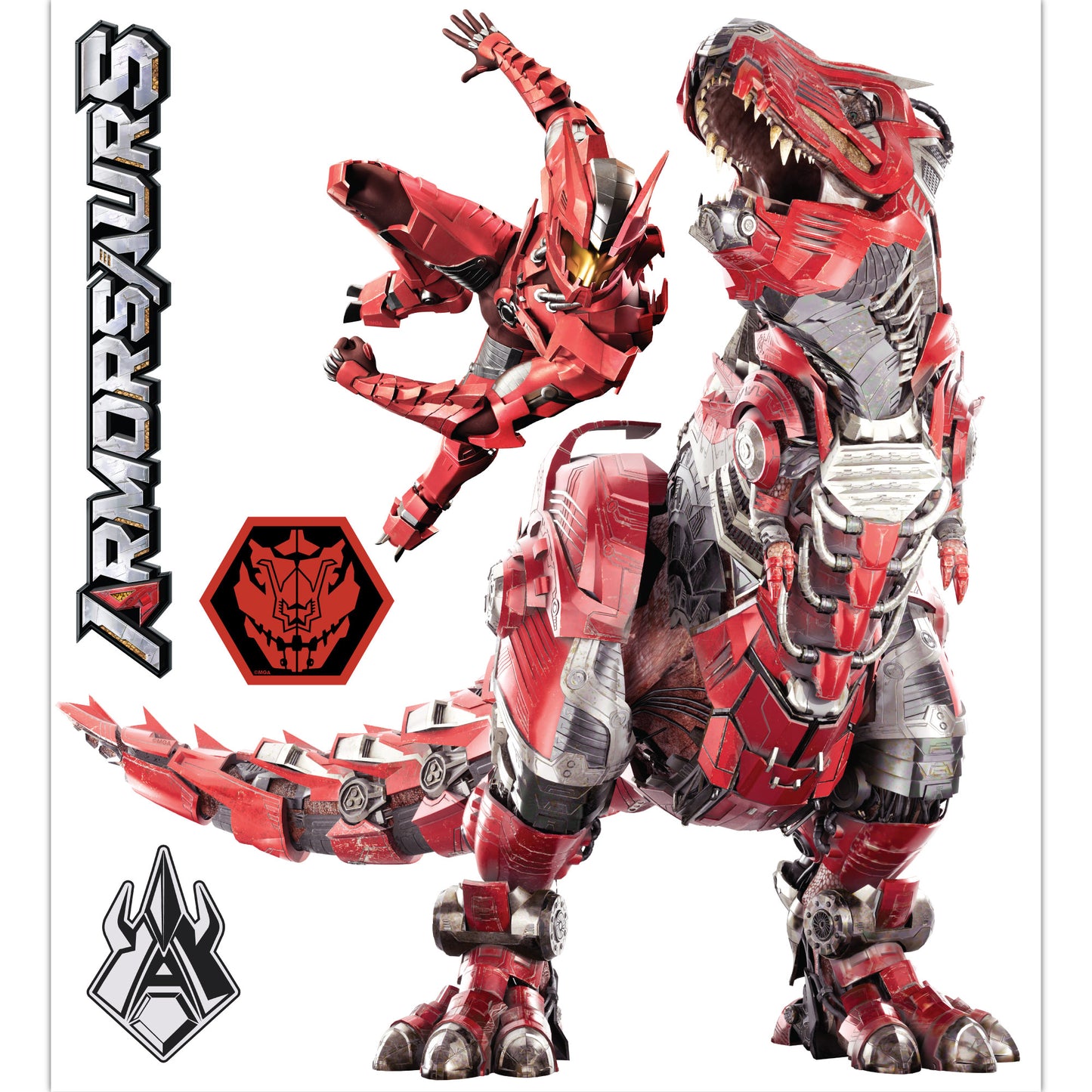 Armorsaurs Wall Sticker - Liam And Ajax Decal Set Wall Art