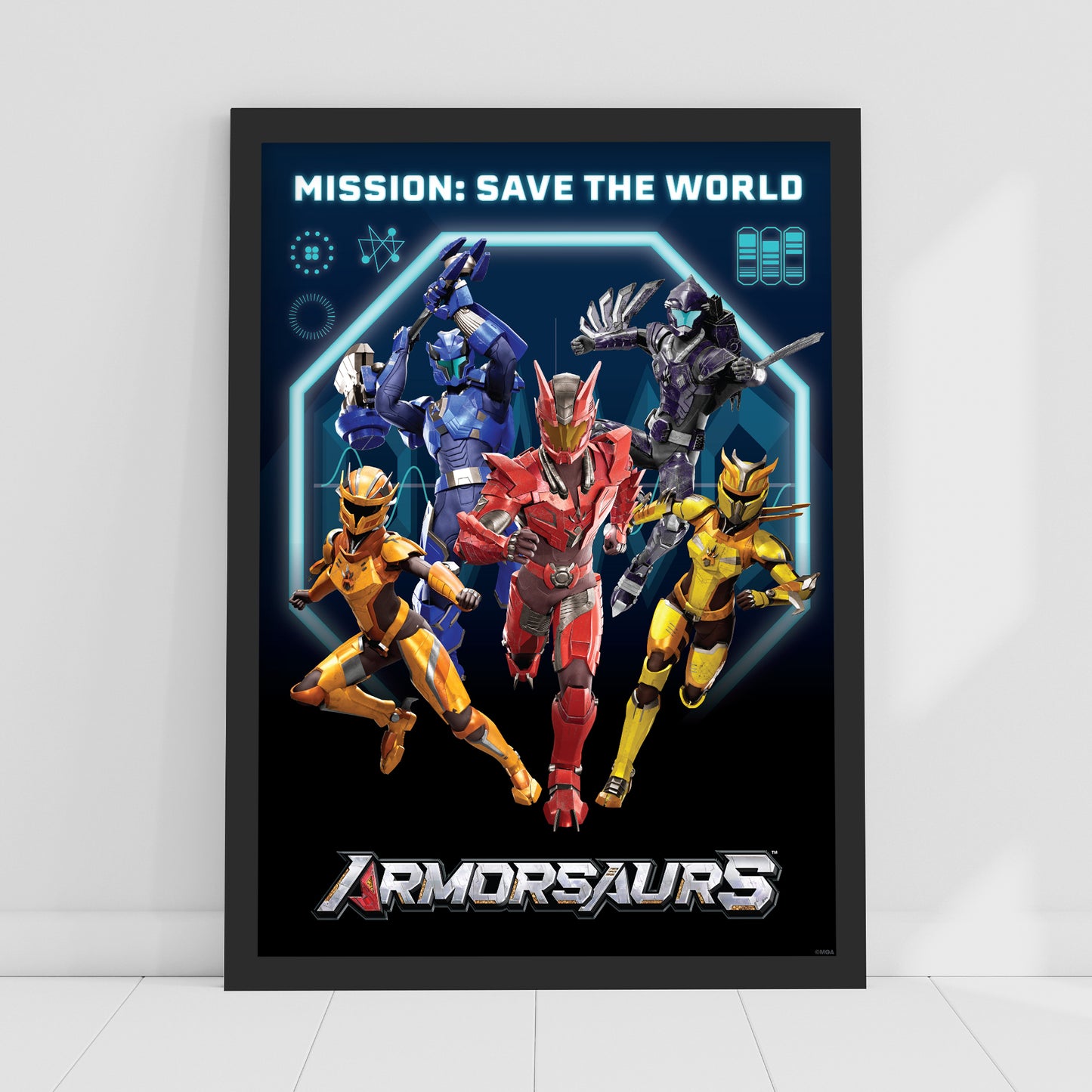 Armorsaurs Print - Mission Save The World Poster Wall Art