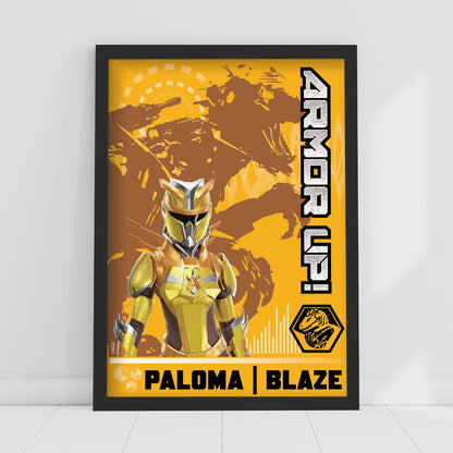 Armorsaurs Print - Paloma And Blaze Player Card Poster Wall Art