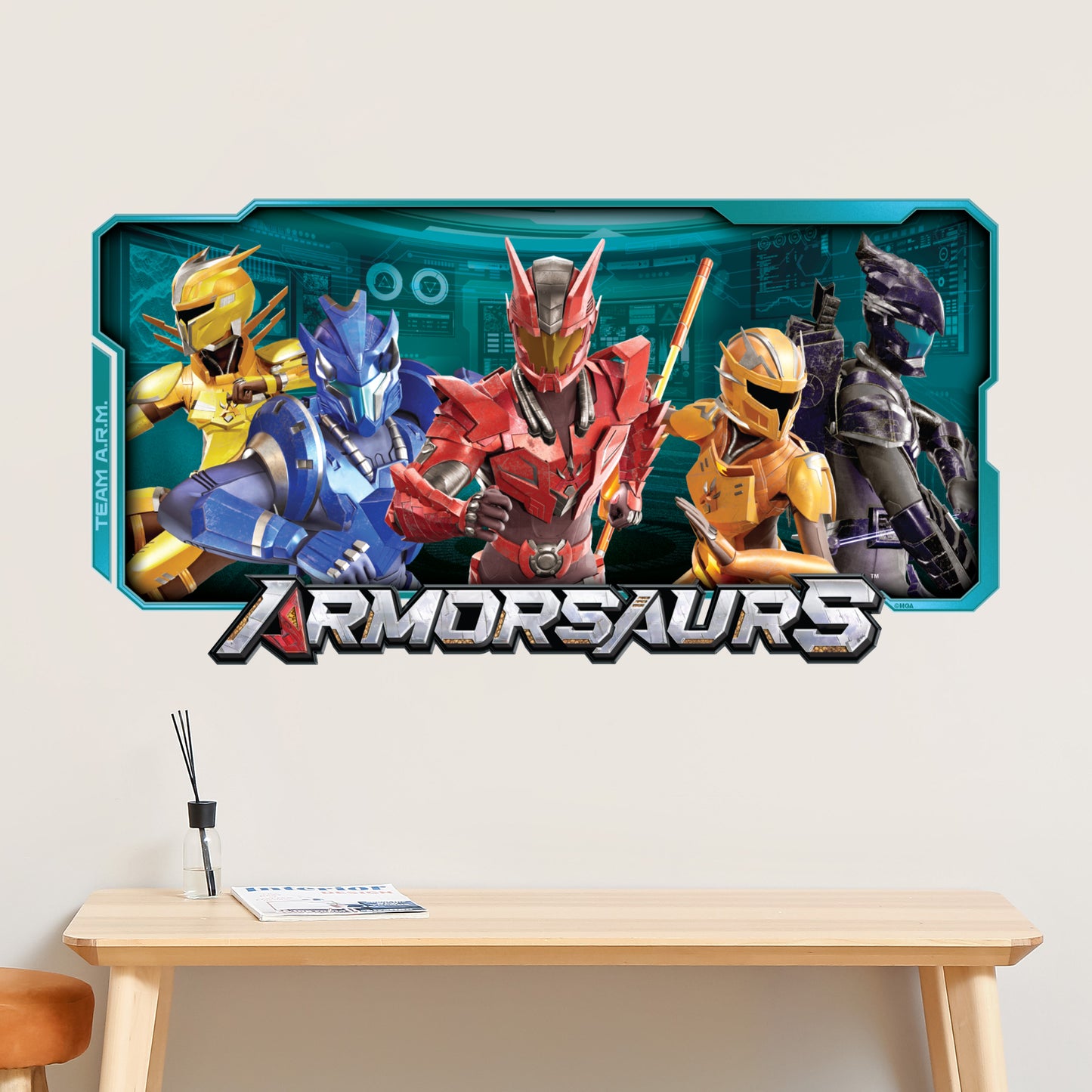 Armorsaurs Wall Sticker - Team A.R.M Group Decal Wall Art