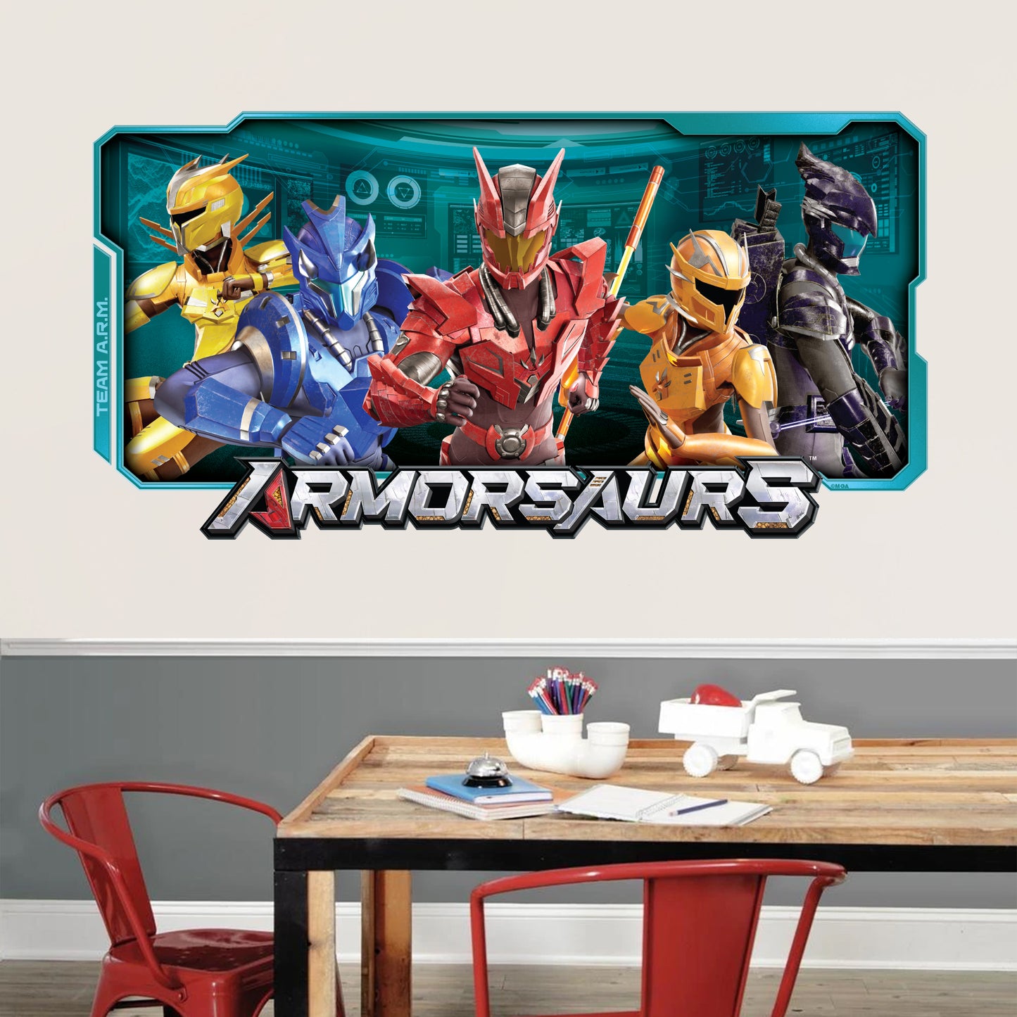 Armorsaurs Wall Sticker - Team A.R.M Group Decal Wall Art