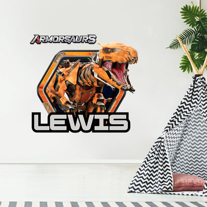 Armorsaurs Wall Sticker - Pulse Badge Personalised Decal Wall Art