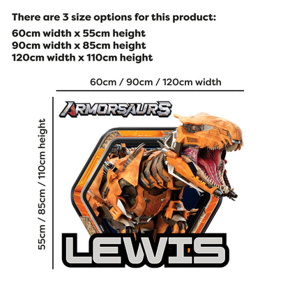 Armorsaurs Wall Sticker - Pulse Badge Personalised Decal Wall Art