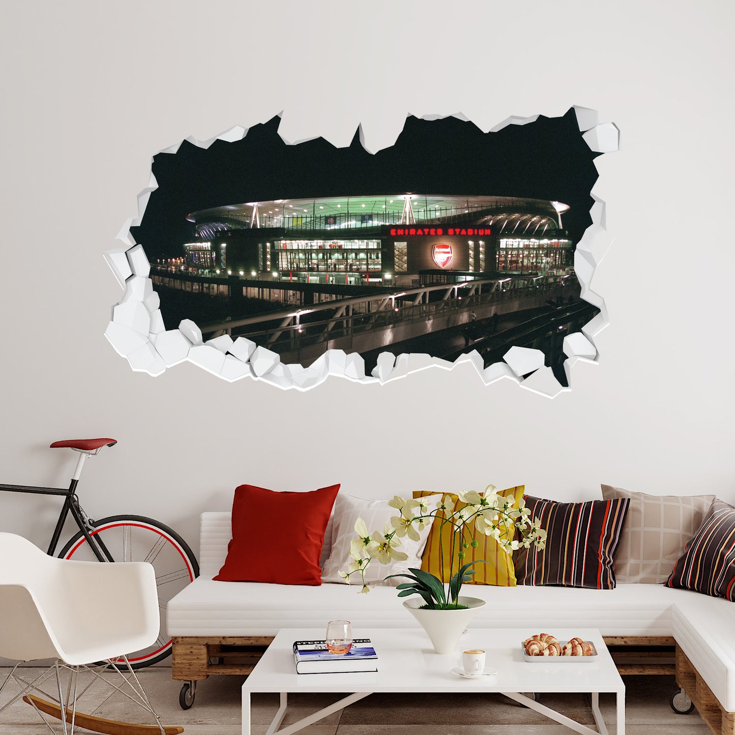 Arsenal Football Club - Broken Emirates Stadium Outside View Mural