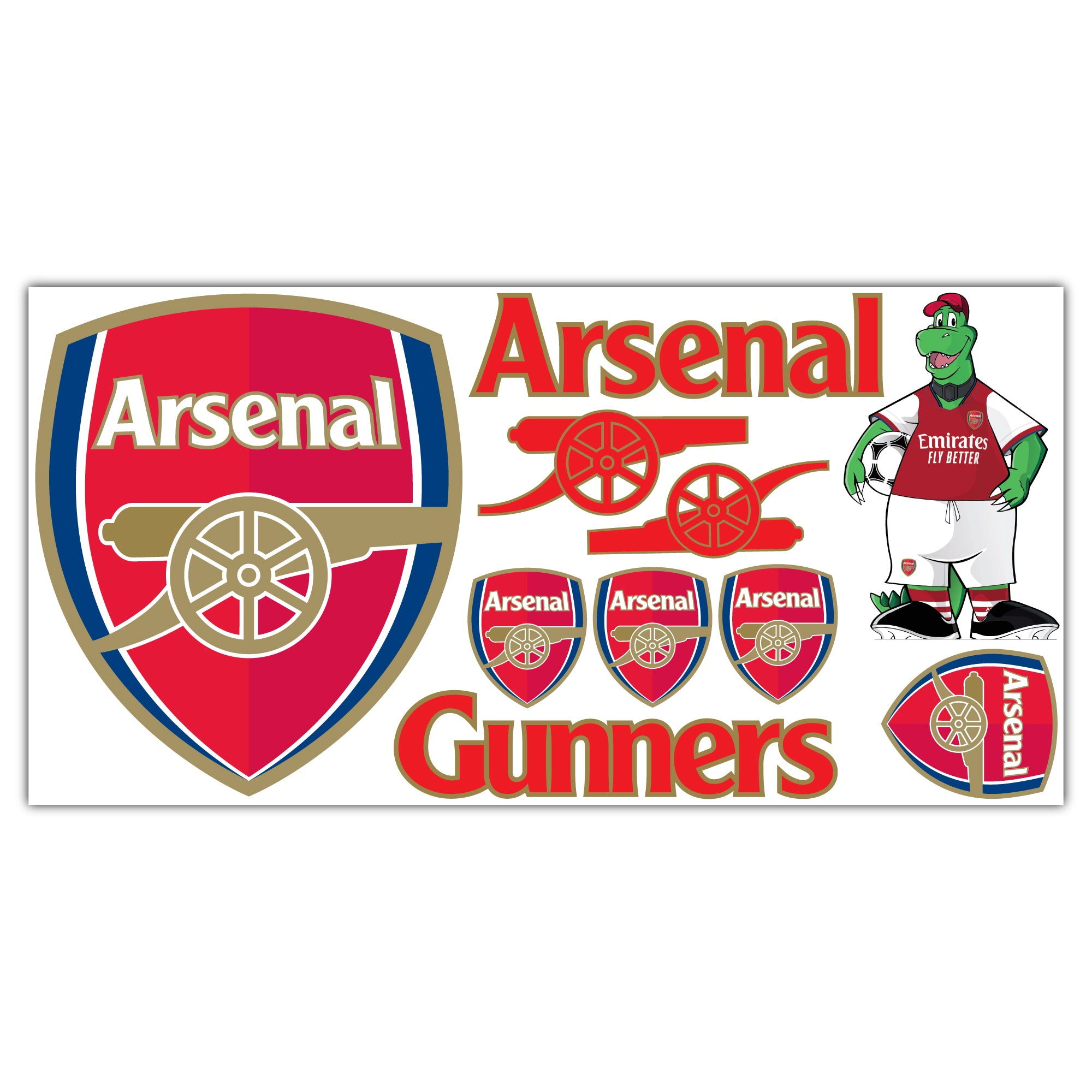 Dc Arsenal Sticker Arsenal Football Club Decal Sticker Set – www.themed.co.uk