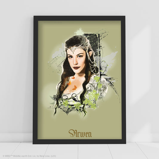 The Lord of the Rings Print – Arwen Green Poster Wall Art