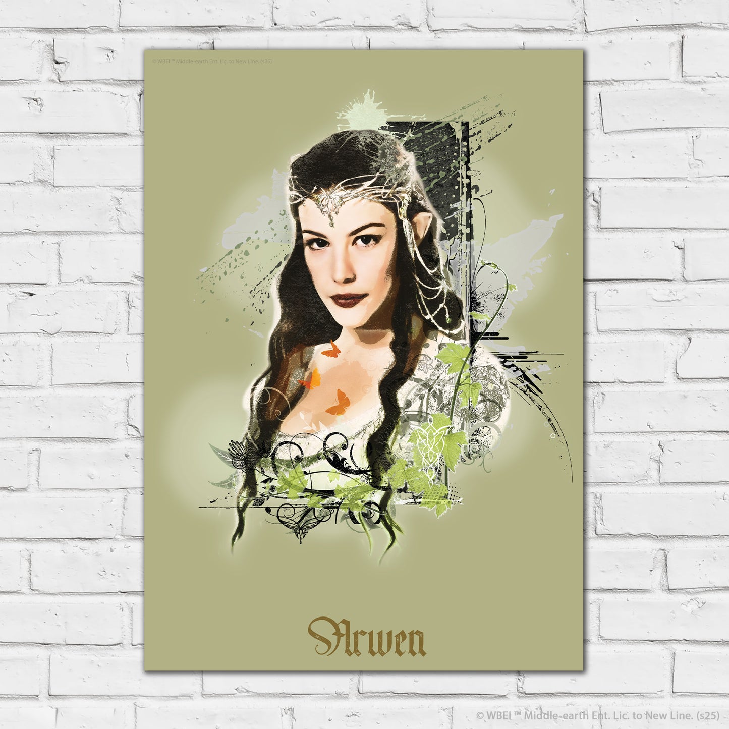 The Lord of the Rings Print – Arwen Green Poster Wall Art