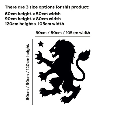 Aston Villa Football Club Lion and Star Wall Sticker