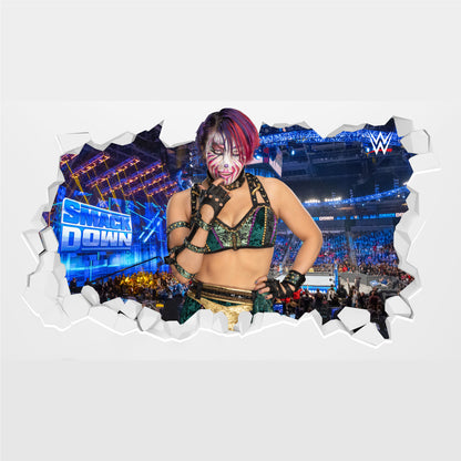 WWE Wall Sticker - Asuka Broken Wall