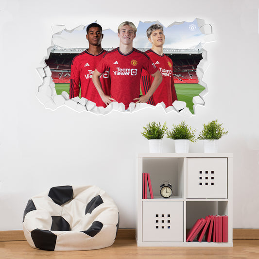 Manchester United FC Wall Sticker - Attacking Trio Wall Sticker