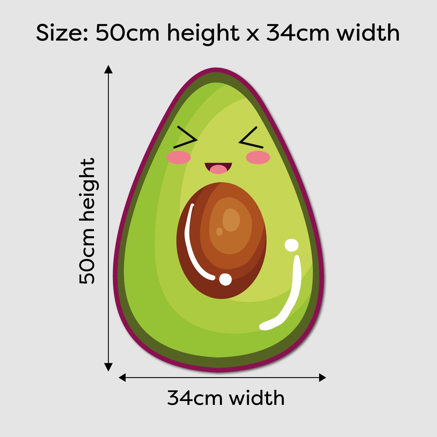 Avocado LED Backlit Wallpop