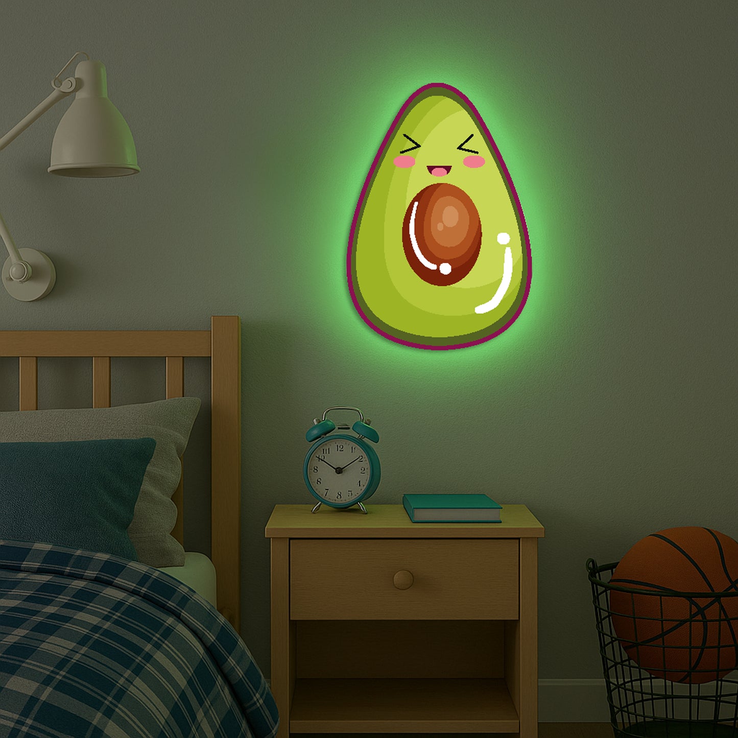 Avocado LED Backlit Wallpop