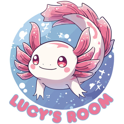 Axolotl Wall Sticker - Axolotl Swimming Personalised Wall Art