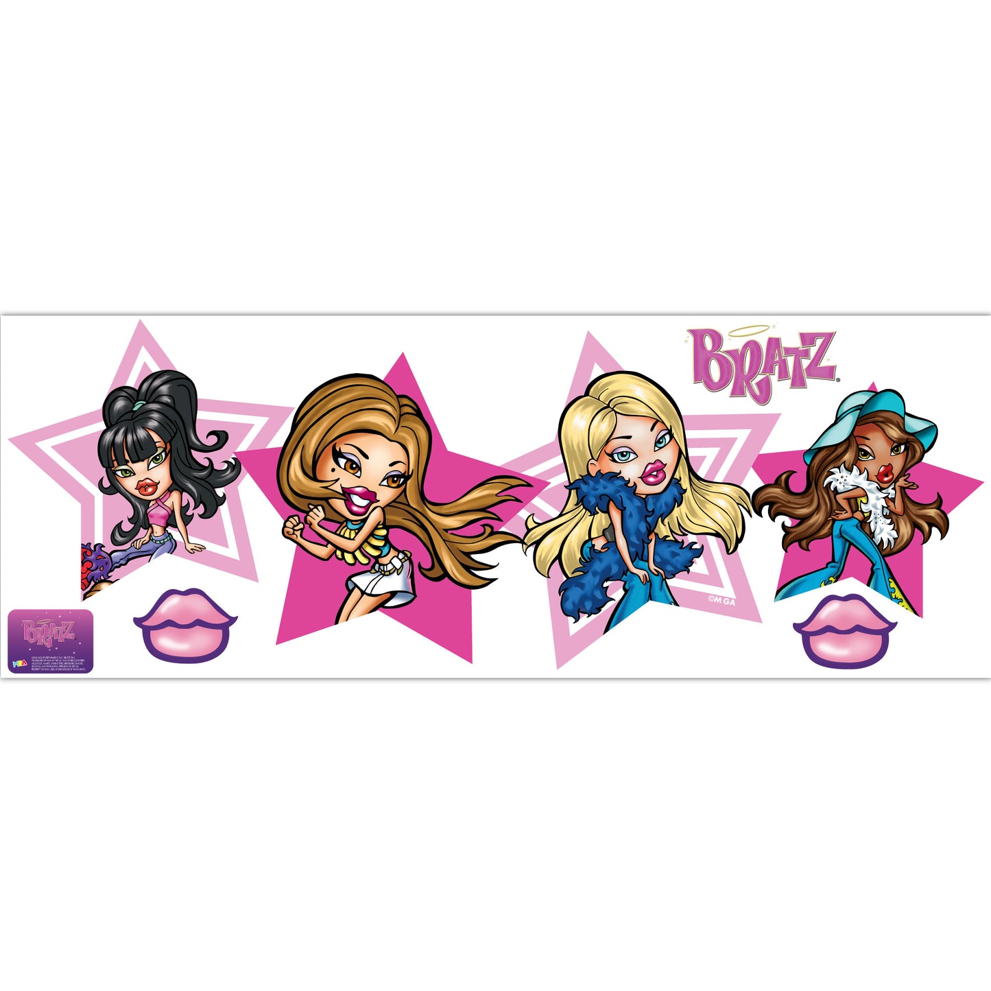 Bratz Wall Sticker - Group In Stars Wall Art