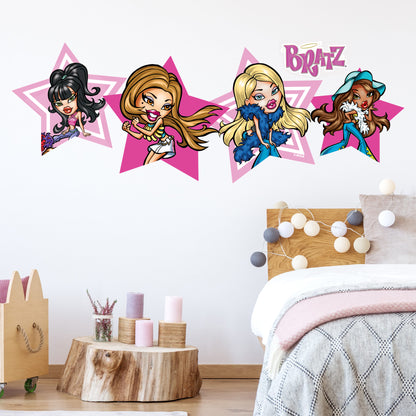 Bratz Wall Sticker - Group In Stars Wall Art
