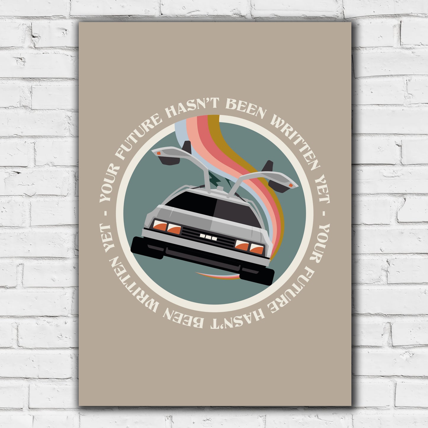 Back to the Future Print - Circle Poster Art