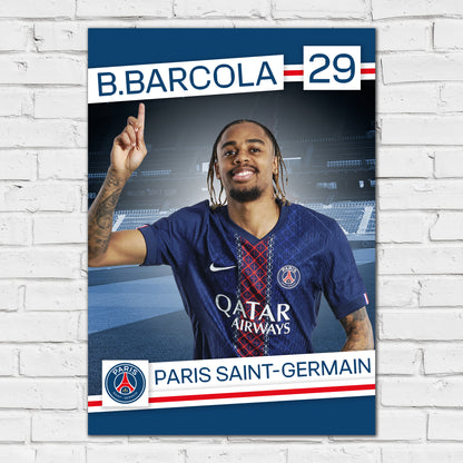 Paris Saint-Germain F.C. Print - Barcola 25-26 PSG Player