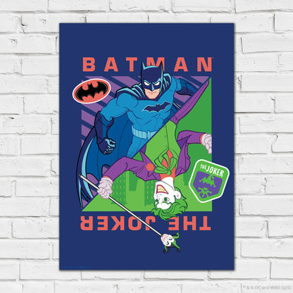 Batman™ Print – Batman And The Joker Upside Down Poster DC Superhero Art