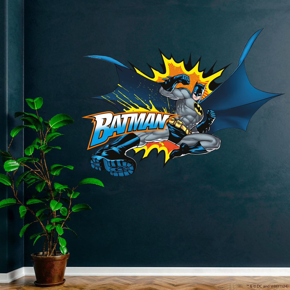 Batman™ Wall Sticker - Comic Pop Splatter Wall Decal DC Superhero Art ...