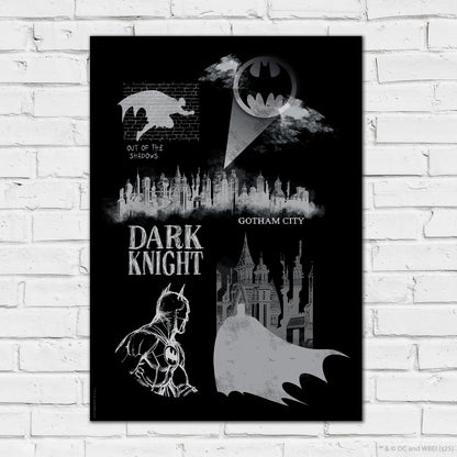 Batman Print – Dark Knight Gotham City Poster DC Superhero Art