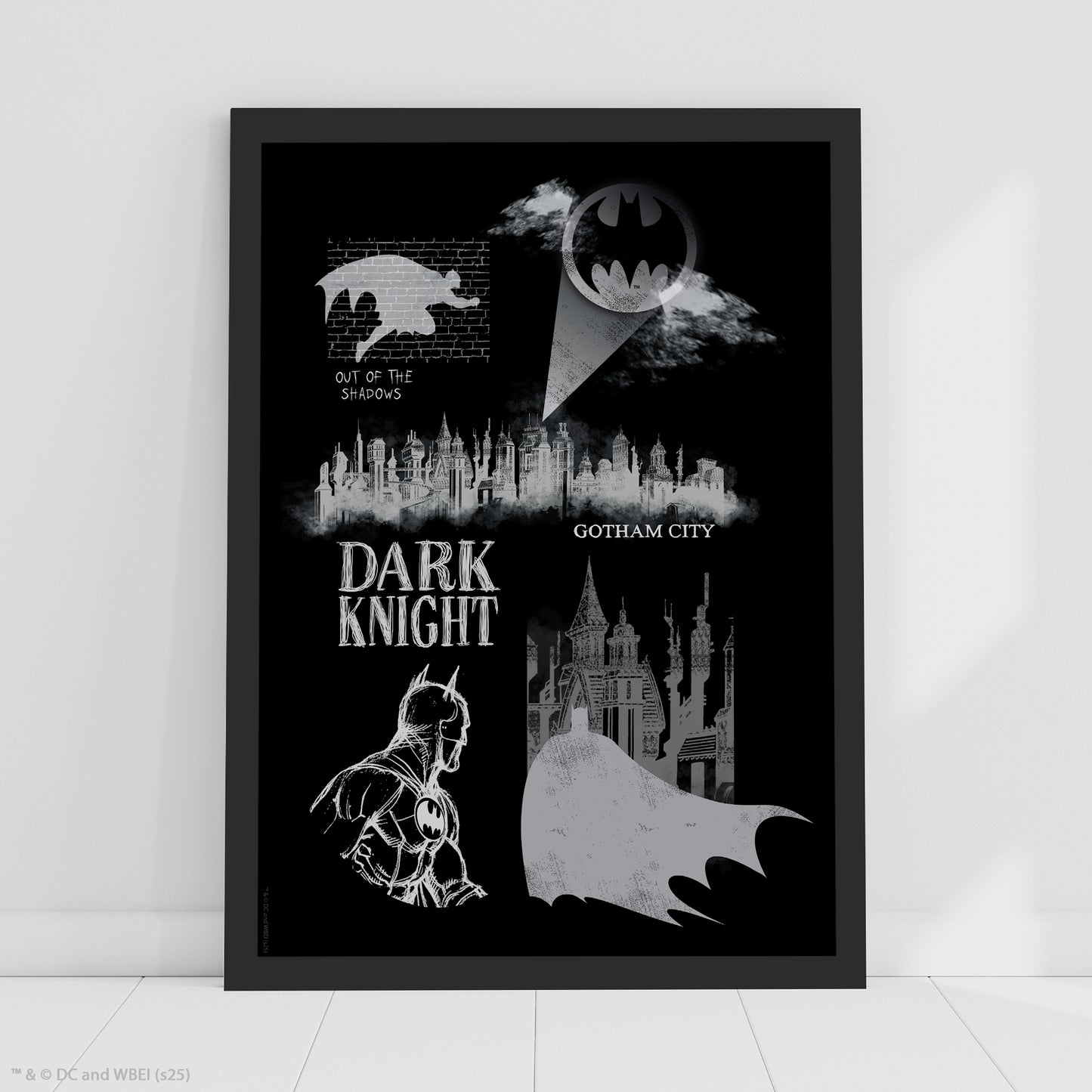 Batman Print – Dark Knight Gotham City Poster DC Superhero Art