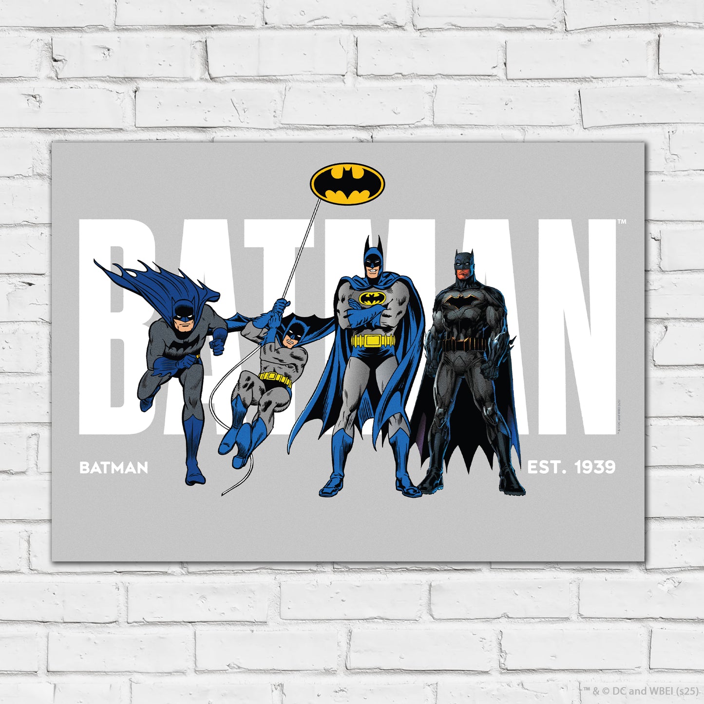 Batman Print – Group EST. 1939 Poster DC Superhero Art