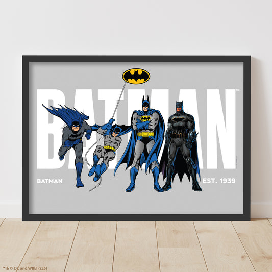 Batman Print – Group EST. 1939 Poster DC Superhero Art