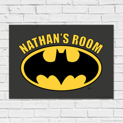 Batman Print – Logo Personalised Poster DC Superhero Art
