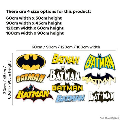 Batman™ Wall Sticker - Logos Set Wall Decal DC Superhero Art