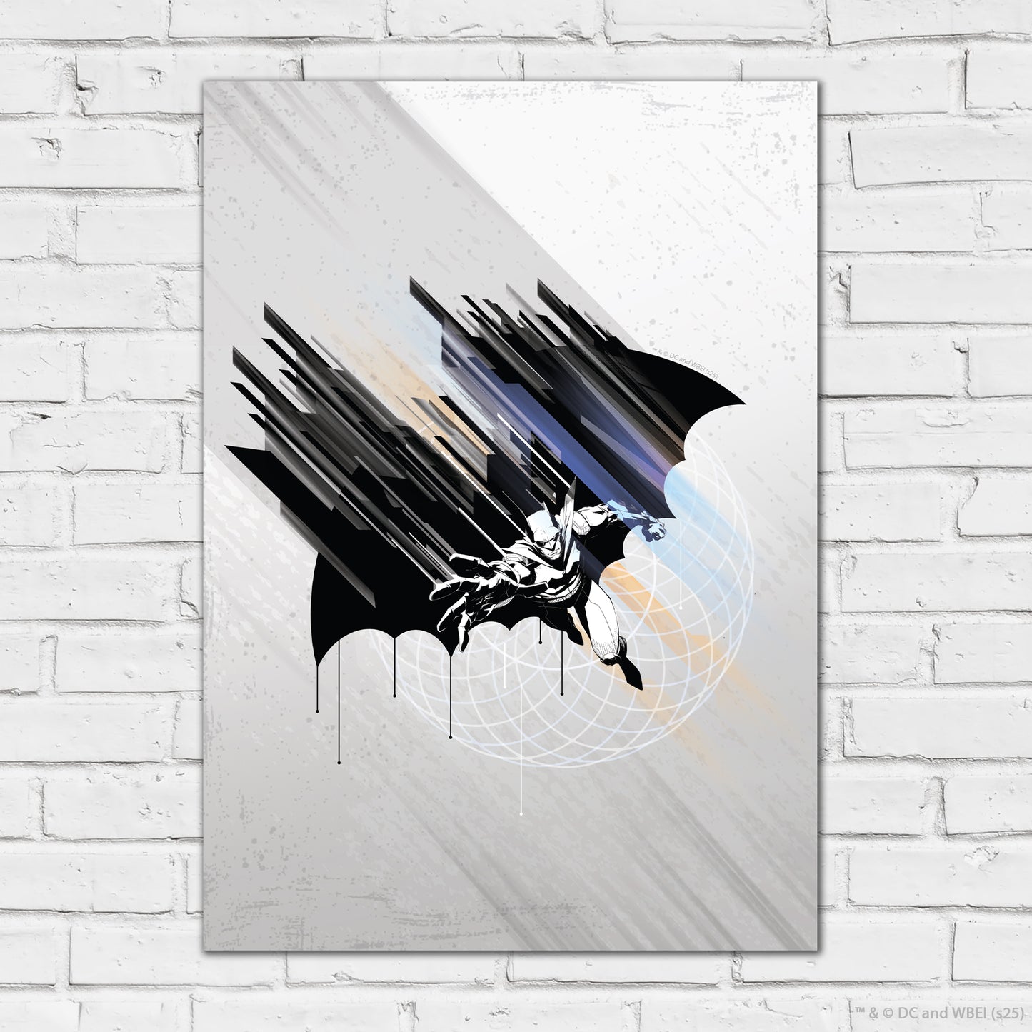 Batman Print – Batman Flying With Drips Poster DC Superhero Art