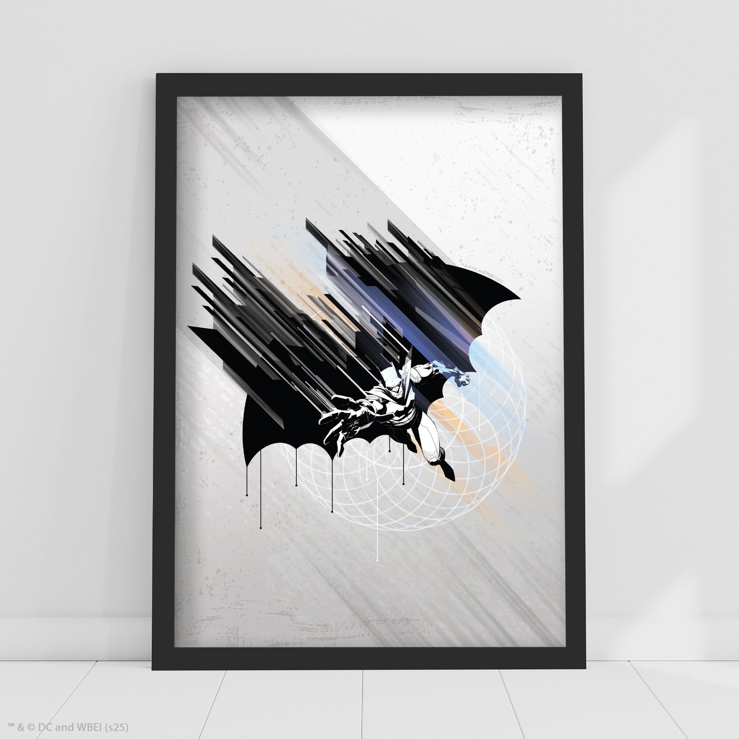Batman Print – Batman Flying With Drips Poster DC Superhero Art