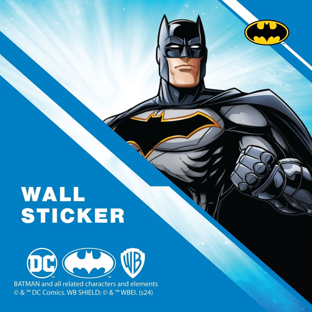Batman™ Wall Sticker - Batman Swinging Through Broken Wall Decal DC Su ...