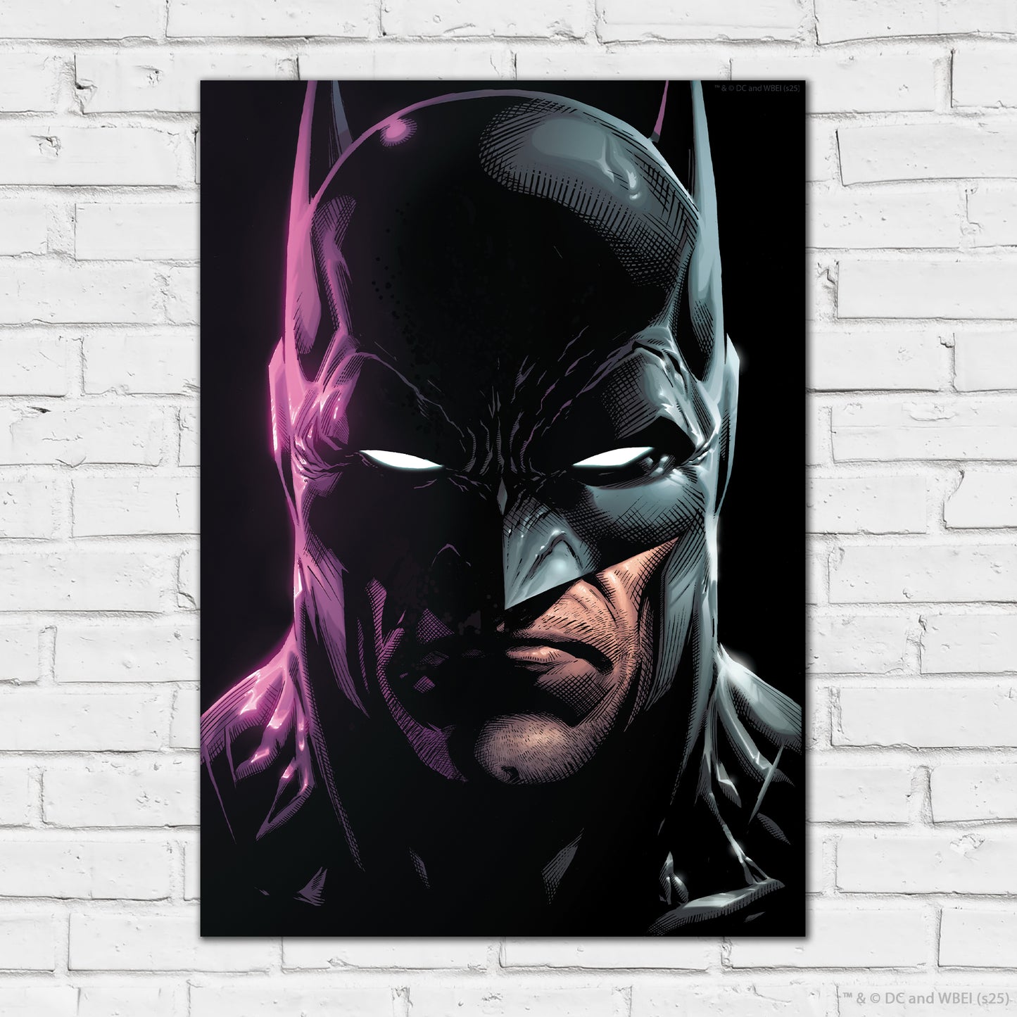 Batman Print – Batman Purple Glow Poster DC Superhero Art