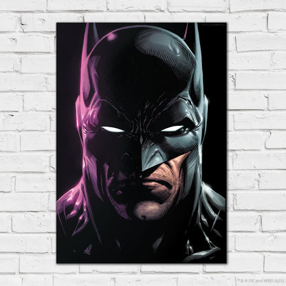 Batman Print – Batman Purple Glow Poster DC Superhero Art