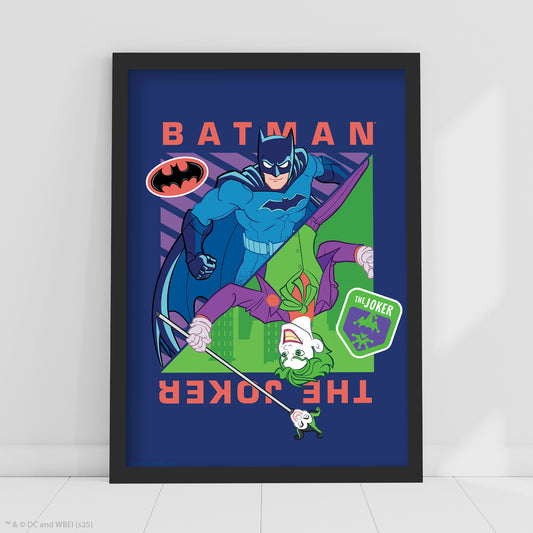 Batman™ Print – Batman And The Joker Upside Down Poster DC Superhero Art