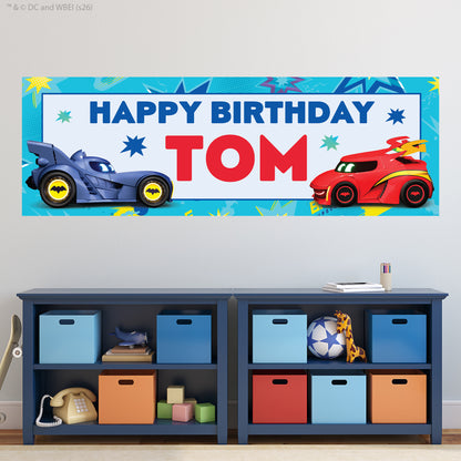 Batwheels™  Birthday - Bam And Redbird Personalised Name Banner Wall Sticker