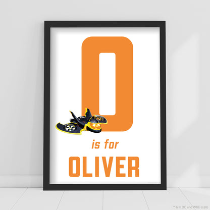Batwheels™ Print - Batwings Personalised Name And Letter Poster Wall Art Print