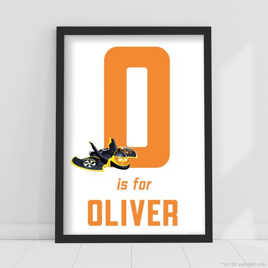 Batwheels™ Print - Batwings Personalised Name And Letter Poster Wall Art Print