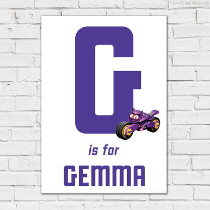 Batwheels™ Print - Bibi Personalised Name And Letter Poster Wall Art Print