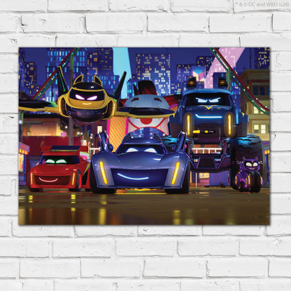 Batwheels™ Print - Group In Gotham City Scene Poster Wall Art