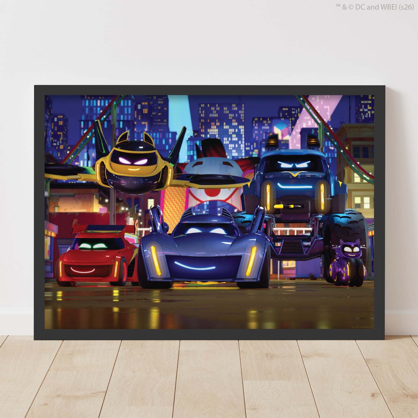 Batwheels™ Print - Group In Gotham City Scene Poster Wall Art
