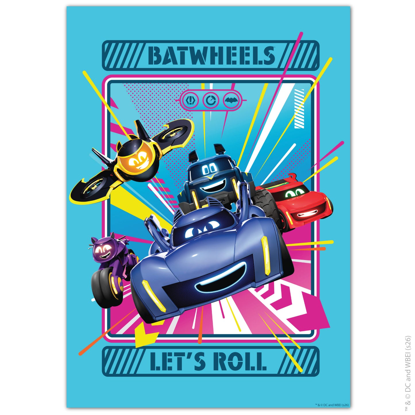 Batwheels™ Print - Lets Roll Poster Wall Art