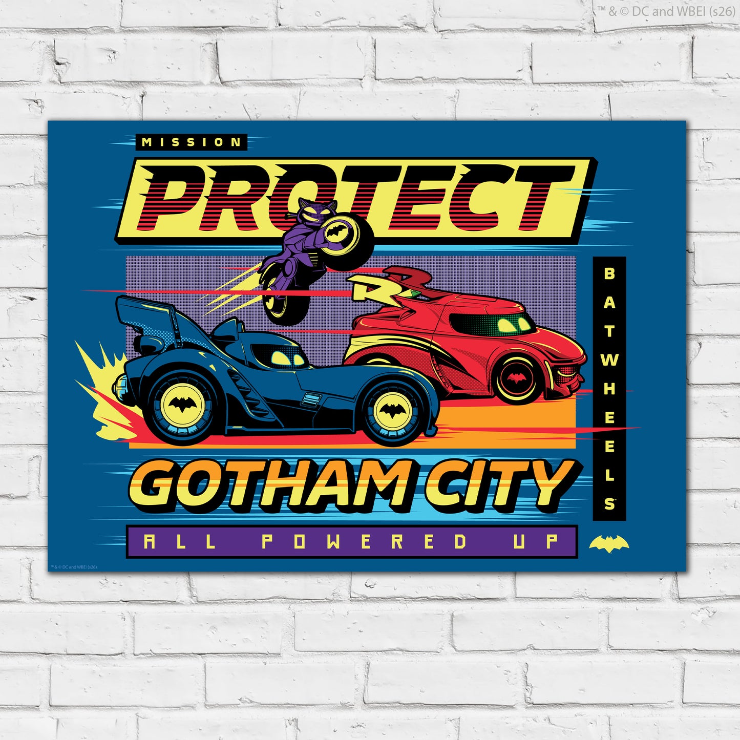 Batwheels™ Print - All Powered Up Poster Wall Art