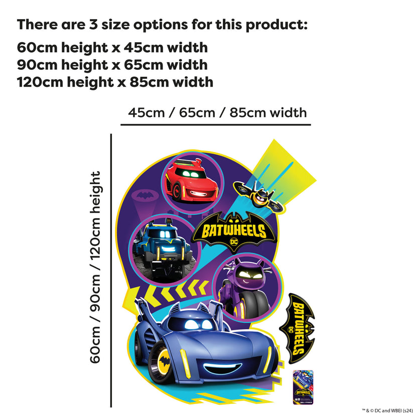 Batwheels™ Wall Sticker - Group Spotlight Wall Decal DC Superhero Art ...