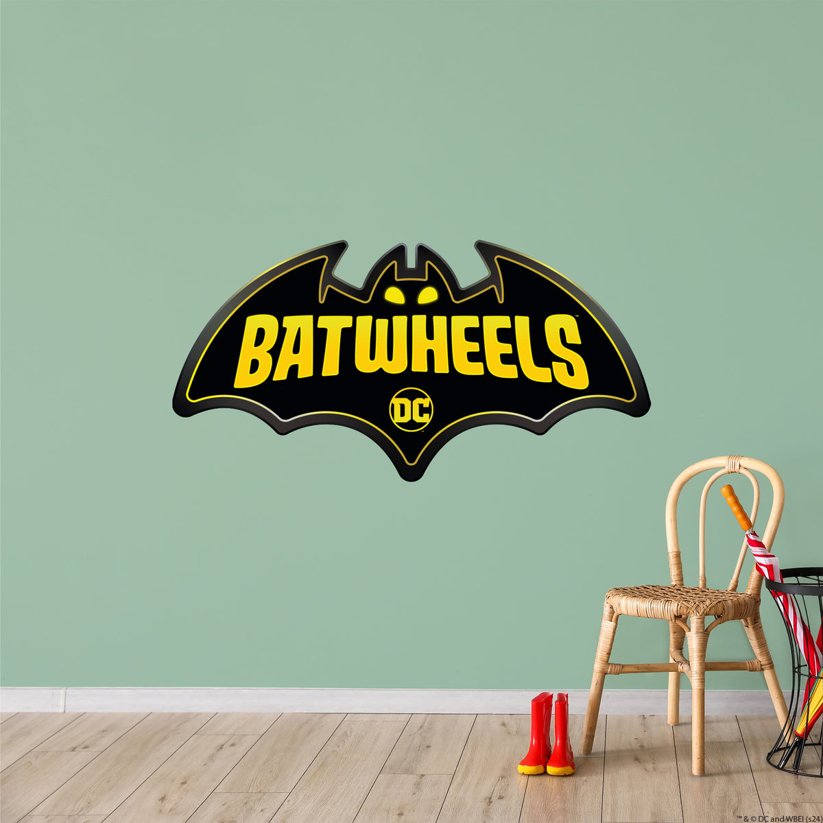 Batwhelles Batwheels™ Wall Sticker - Batwheels Logo Decal DC Superhero Art – www ...