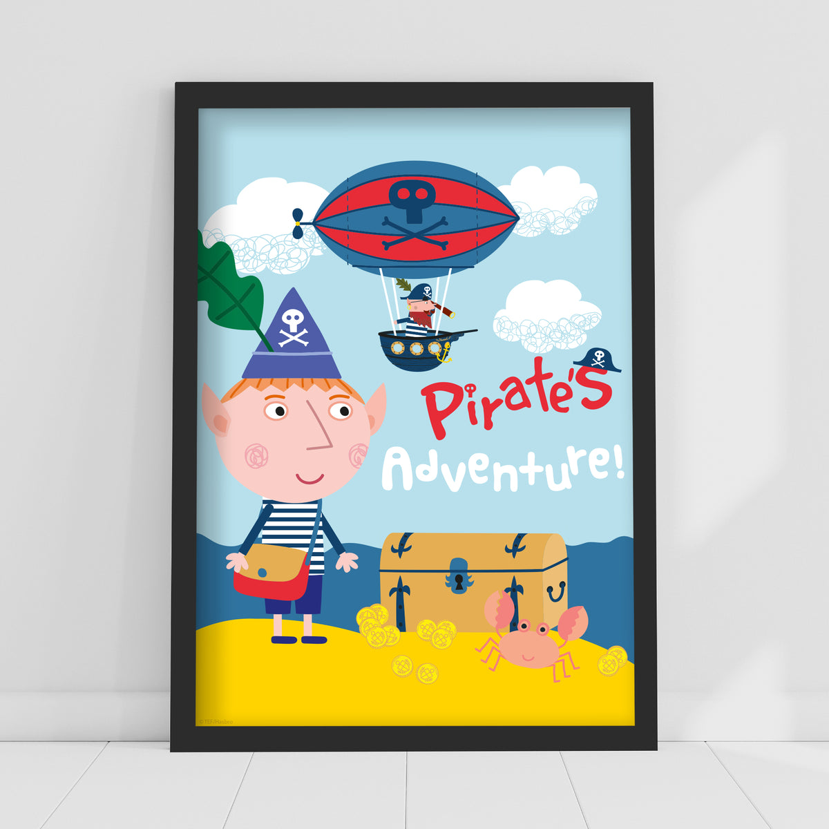 Ben And Holly Print - Ben Pirate Adventure Poster Wall Art