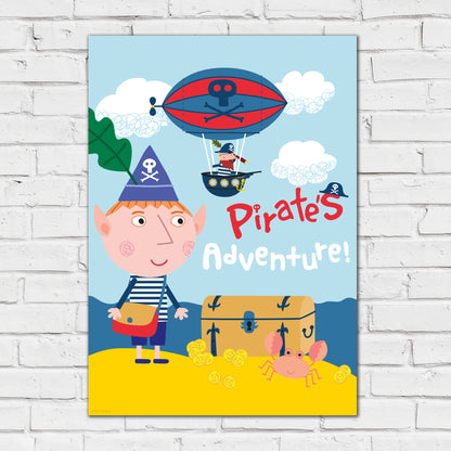 Ben And Holly Print - Ben Pirate Adventure Poster Wall Art